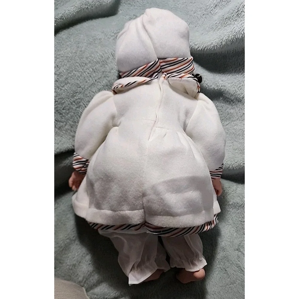 VTG Realistic Curly Brown Hair Doll Date 2003 Soft Body Plastic Face 18 In NSJF